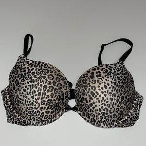 Victoria's Secret Cream and Black Push-Up Bra